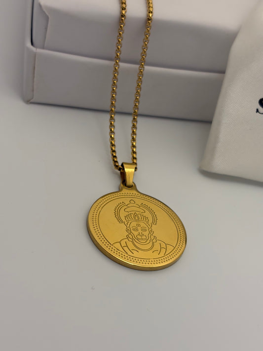Hanumanji Pendent - 18k Gold Plated