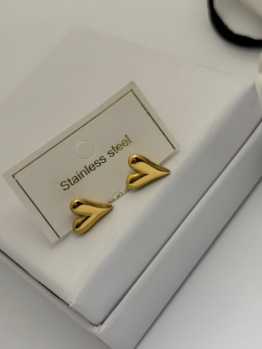 Heart Themed Earings -18k Gold plated