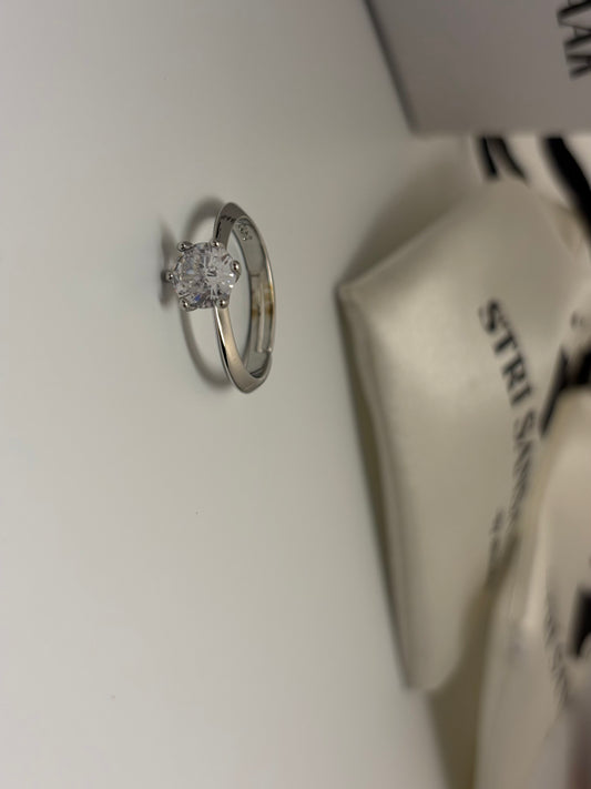 Crystal Studded Ring-Anti Tarnish