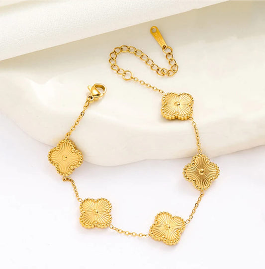 Clover Bracelet -18k Gold plated