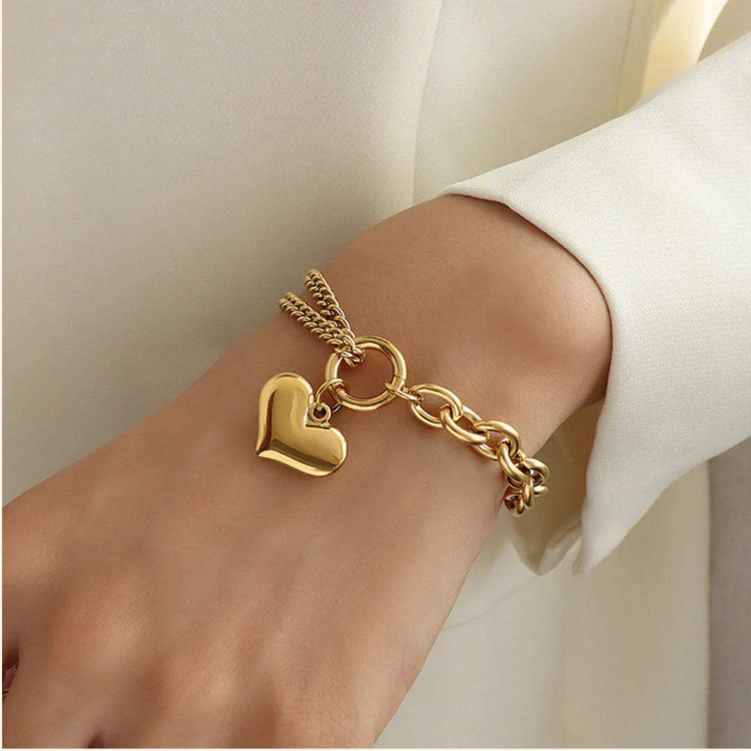 Charm Bracelet -18k Gold plated