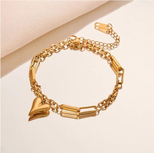 Charm Bracelet-18k Gold Plated