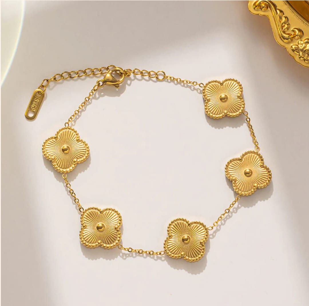 Clover Bracelet -18k Gold plated