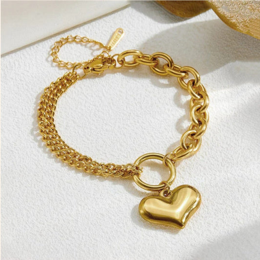 Charm Bracelet -18k Gold plated