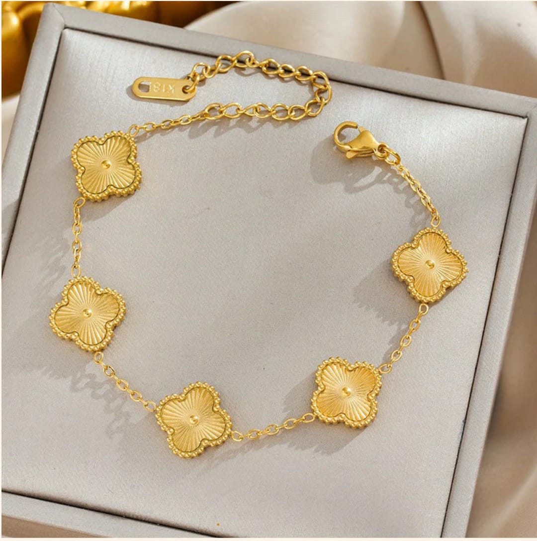 Clover Bracelet -18k Gold plated