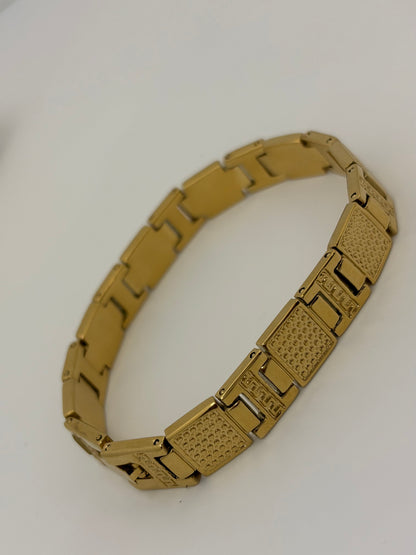 Men's Stylish Bracelet - 18k Gold Plated