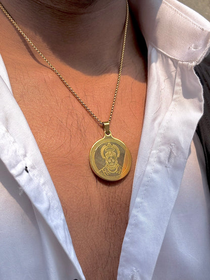 Hanumanji Pendent - 18k Gold Plated