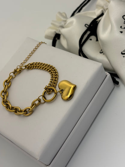 Charm Bracelet -18k Gold plated