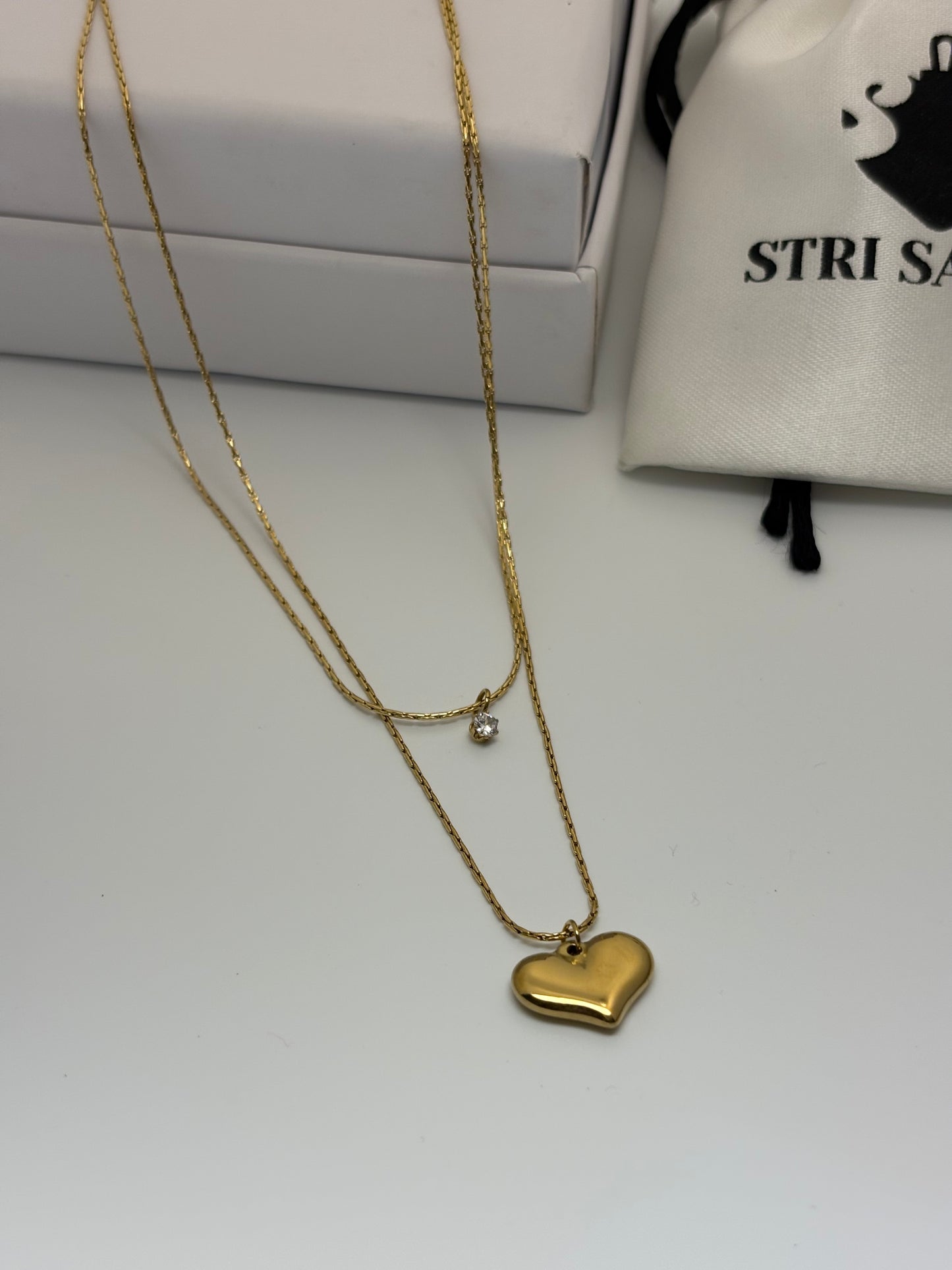 Double Layered Pendant-18k Gold Plated