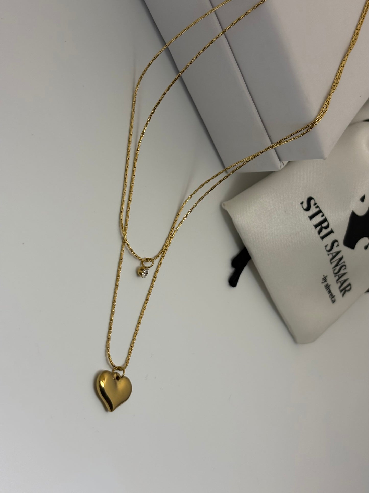 Double Layered Pendant-18k Gold Plated