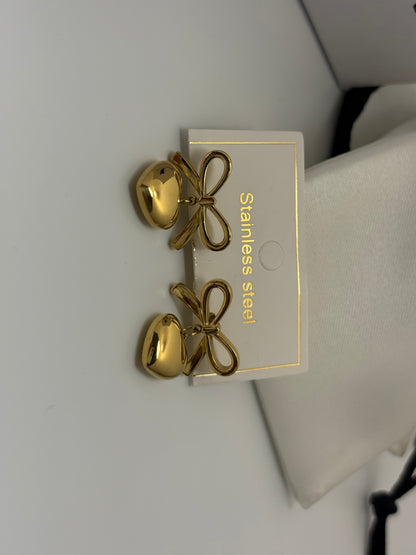 Bow Earring-18k Gold Plated