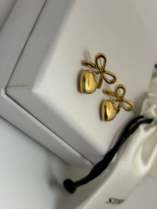 Bow Earring-18k Gold Plated