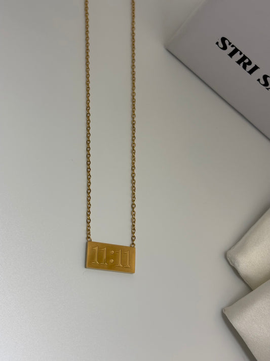 11:11 Angel Wish Pendant -18k Gold plated