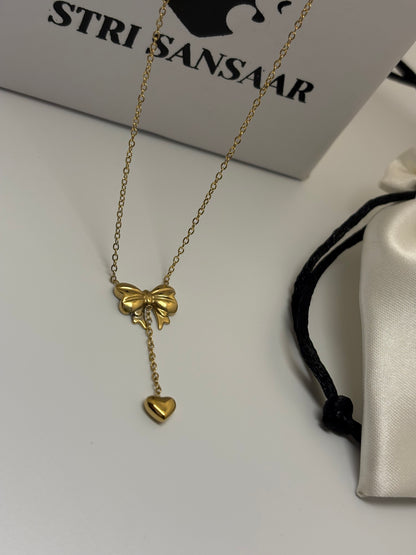 Bow Inspired Pendant-18k Gold plated