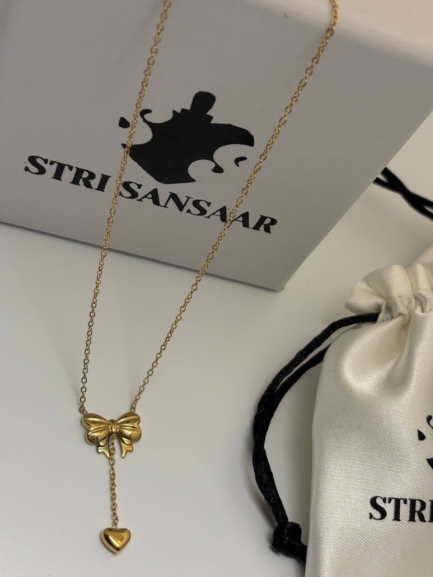 Bow Inspired Pendant-18k Gold plated