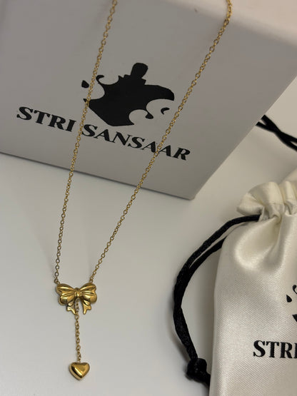 Bow Inspired Pendant-18k Gold plated