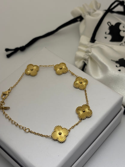 Clover Bracelet -18k Gold plated