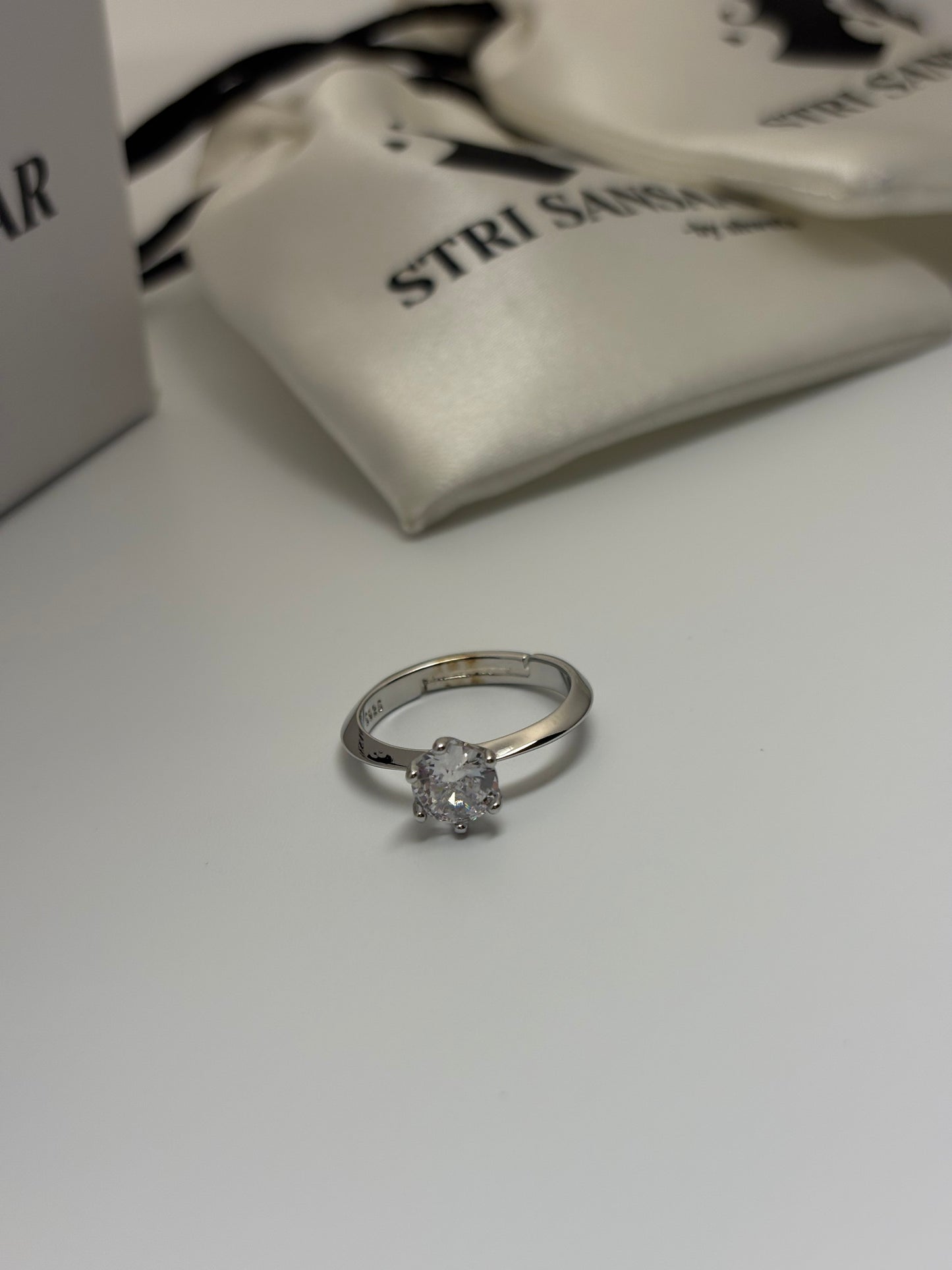 Crystal Studded Ring-Anti Tarnish