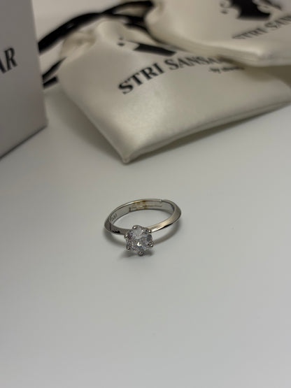 Crystal Studded Ring-Anti Tarnish