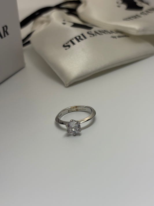Crystal Studded Ring-Anti Tarnish