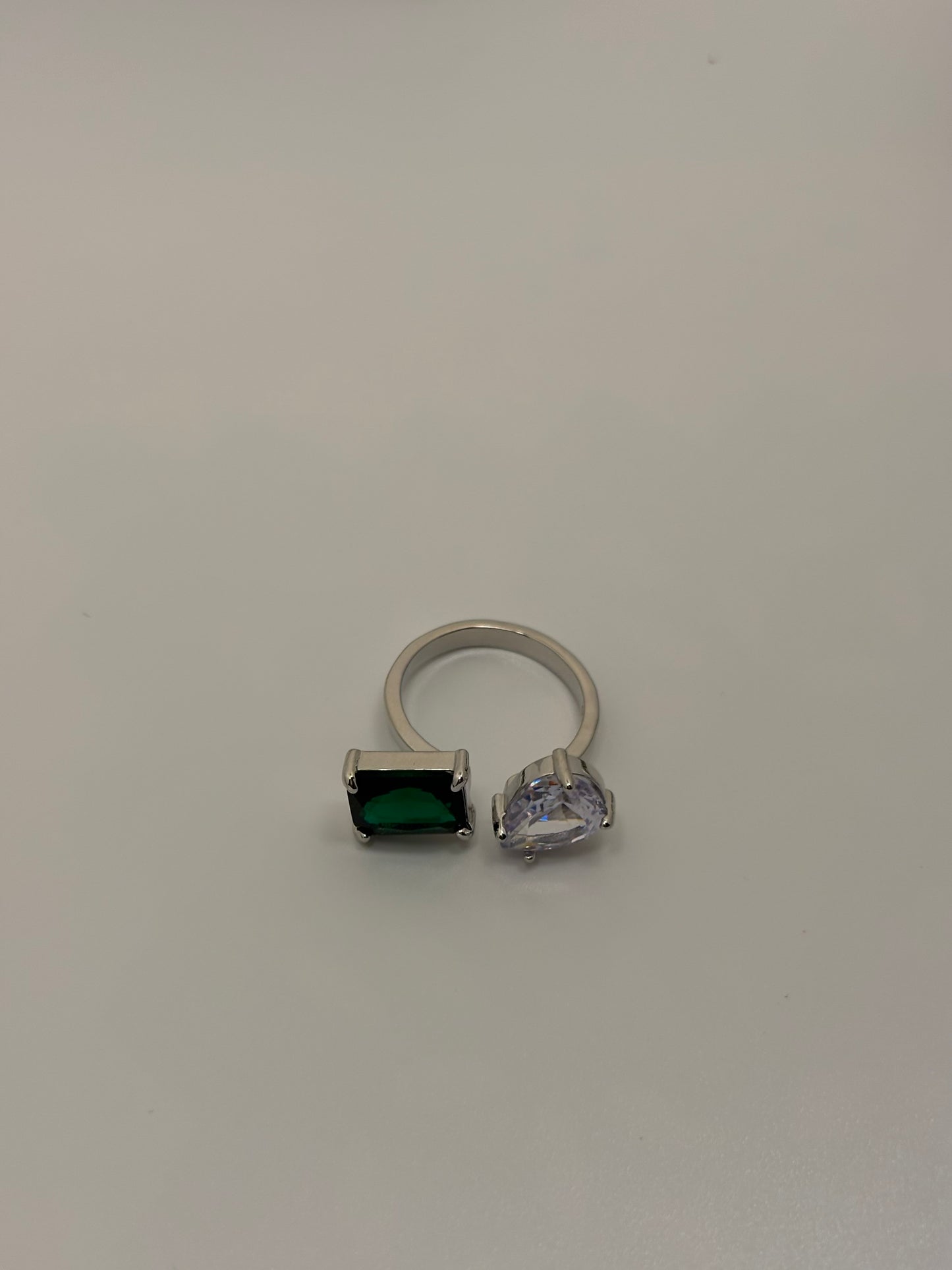 AD- Green Stone Ring Anti Tarnish