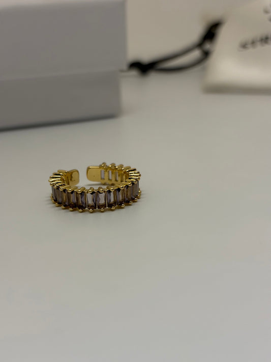 AD Stone Adjustable Ring- Anti Tarnish.