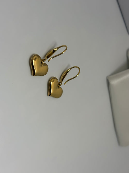Heart Themed Earings -18k Gold plated