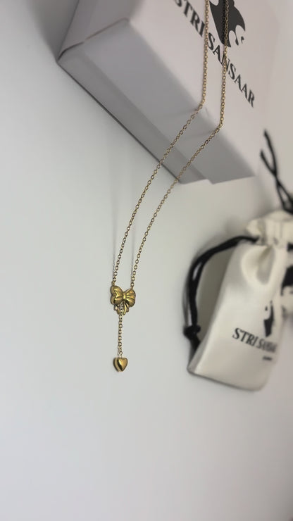 Bow Inspired Pendant-18k Gold plated