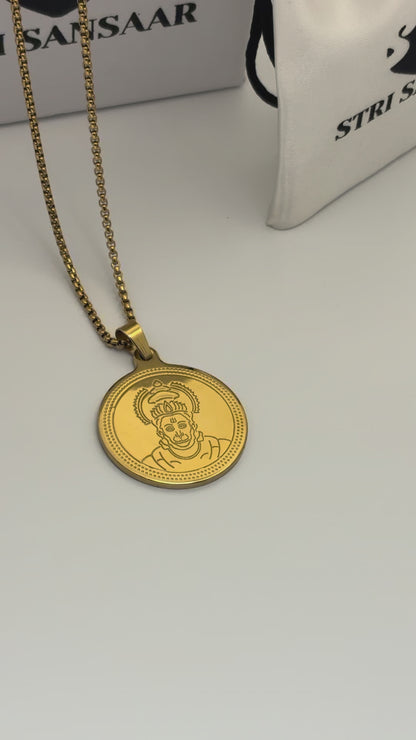 Hanumanji Pendent - 18k Gold Plated