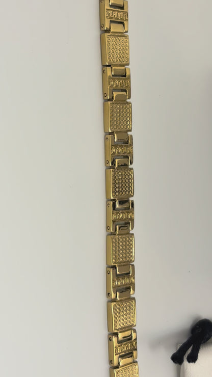 Men's Stylish Bracelet - 18k Gold Plated