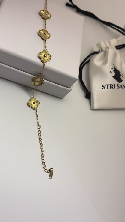 Clover Bracelet -18k Gold plated