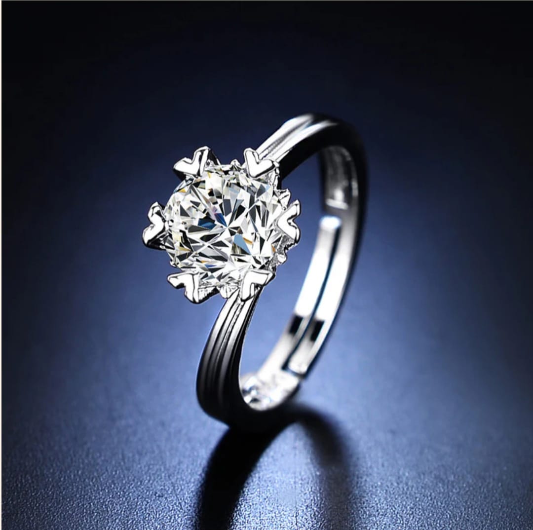 Crystal Studded Ring-Anti Tarnish