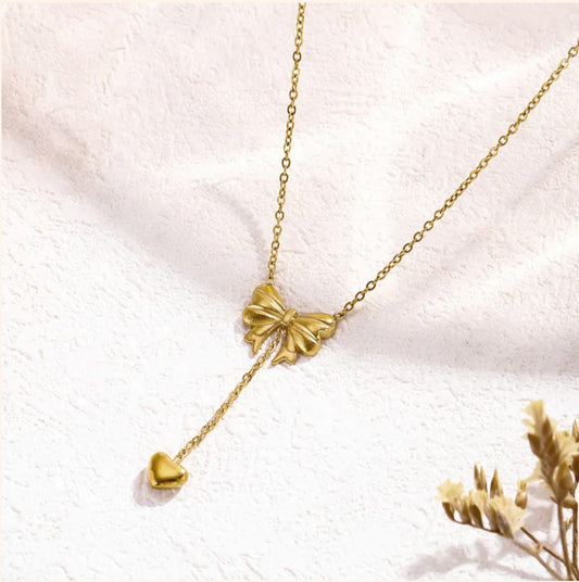 Bow Inspired Pendant-18k Gold plated