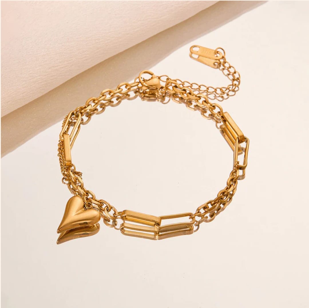 Charm Bracelet-18k Gold Plated