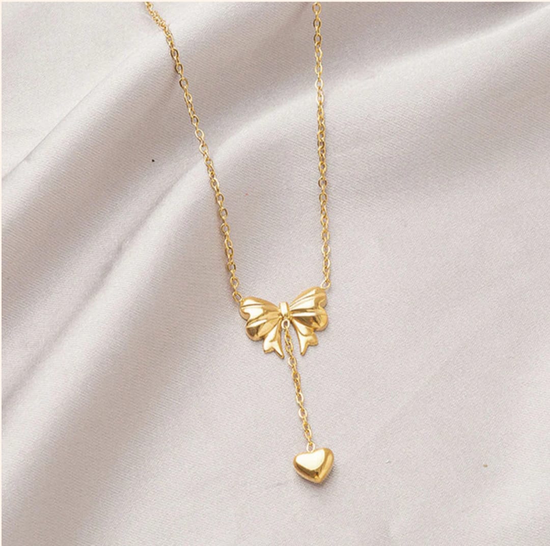 Bow Inspired Pendant-18k Gold plated