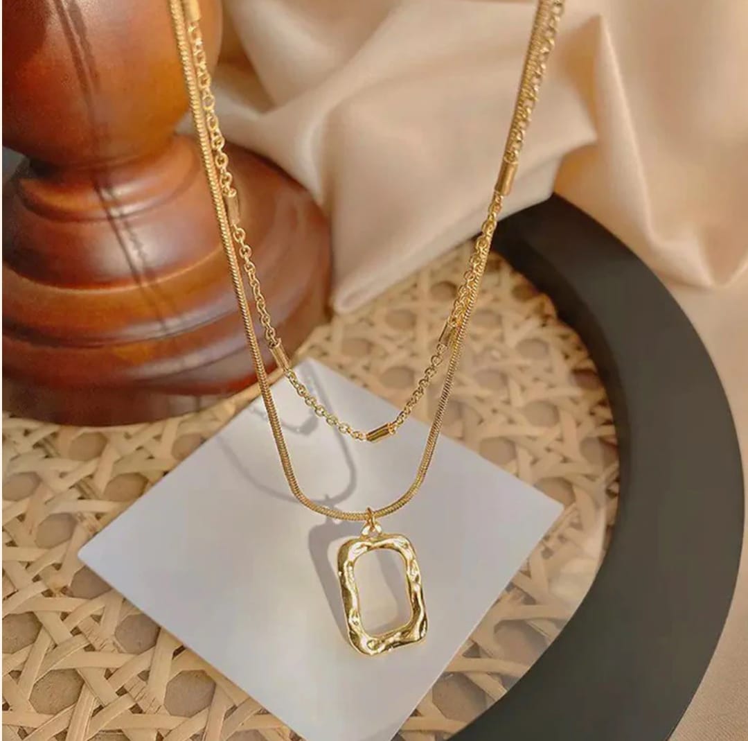Dual Strand Necklace -18k Gold plated