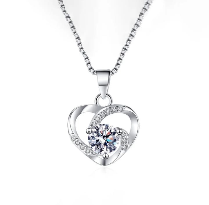Silver Love Pendant-Anti Tarnish.