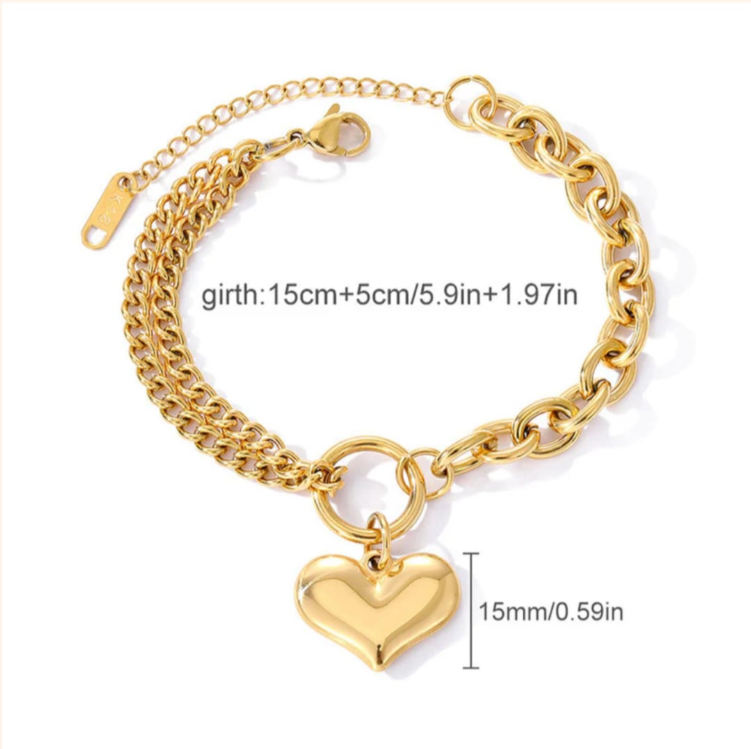 Charm Bracelet -18k Gold plated