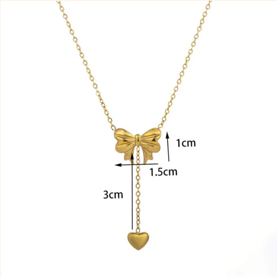 Bow Inspired Pendant-18k Gold plated