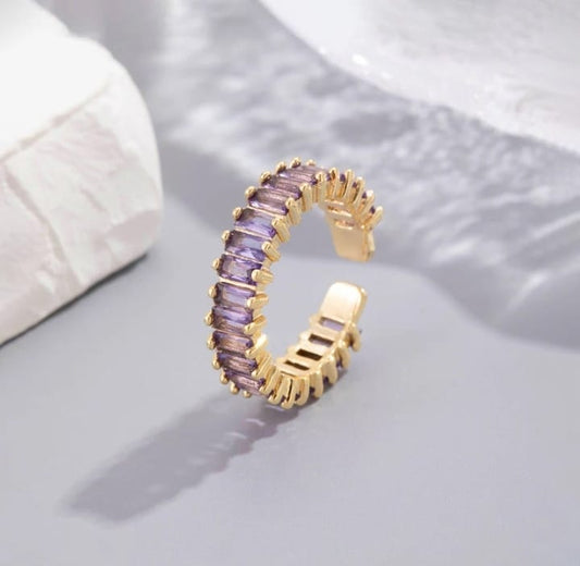 AD Stone Adjustable Ring- Anti Tarnish.