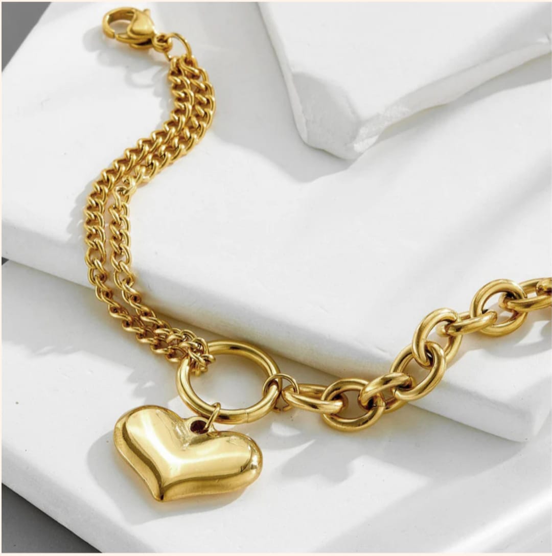 Charm Bracelet -18k Gold plated