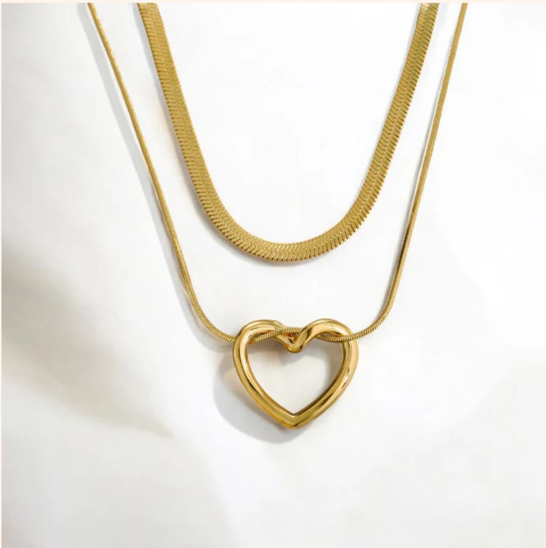 Double Layered Snake Chain-18k Gold Plated