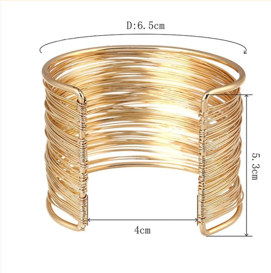 Mesh Design Bracelet -18k Gold plated