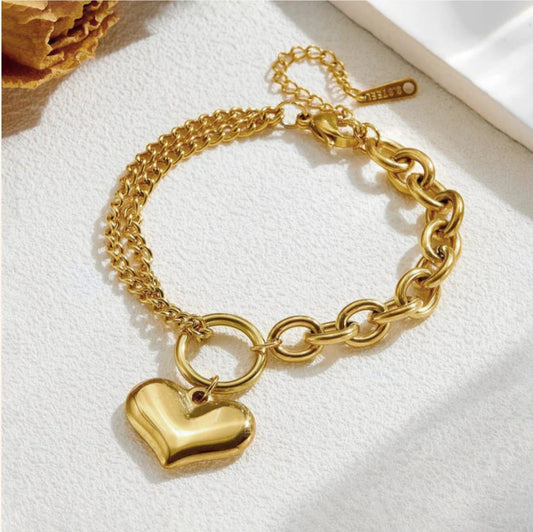 Charm Bracelet -18k Gold plated