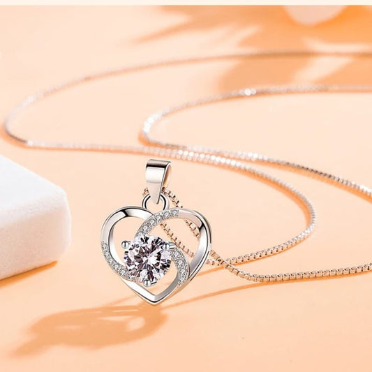 Silver Love Pendant-Anti Tarnish.