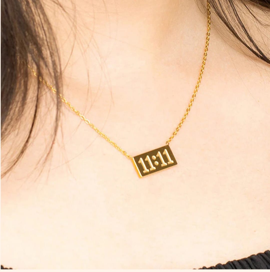 11:11 Angel Wish Pendant -18k Gold plated